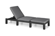 Leżak Keter Daytona Deluxe szary, 195x65x25,5 cm, do ogrodu i tarasu na sprzedaż  PL