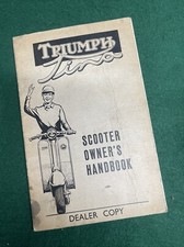 Triumph tina owners for sale  BRENTWOOD