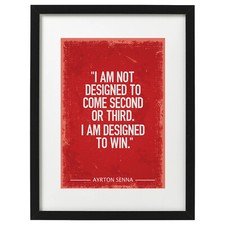 Ayrton senna quote for sale  STOCKPORT