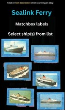 Matchbox label sealink for sale Matchbox label sealink for sale  EASTBOURNE