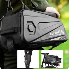 Capa Dura Bicicleta Impermeável Bolsa De Bicicleta Traseira Rack Pack Bag Pannier Grande Capacidade comprar usado  Enviando para Brazil