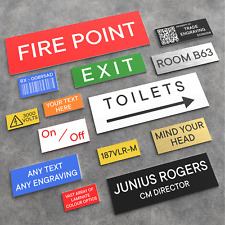 Engraved labels custom for sale  CRADLEY HEATH