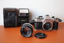Câmera Canon AE-1 Analógica (Preta) com Flash Canon Speedlite 277T, usado comprar usado Câmera Canon AE-1 Analógica (Preta) com Flash Canon Speedlite 277T, usado comprar usado  Enviando para Brazil