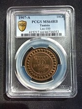Tunisie centimes 1907 d'occasion  Plœuc-sur-Lié