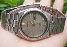 Vintage Seiko 5 Automático 21 Joias Mostrador Prata Data do Dia Do Japão  comprar usado  Enviando para Brazil