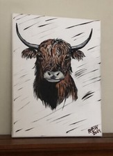 Hand painted highland for sale  Leicester
