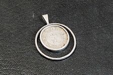 Antiguo colgante unisex vintage de plata esterlina 925 firmado joyería de Sagitario de la suerte segunda mano  Embacar hacia Argentina