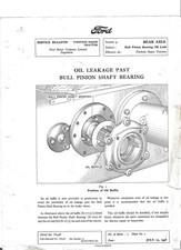 Usado, Fordson Major Tractor Service Bulletin vazamento de óleo eixo de pinhão de touro passado....... comprar usado  Enviando para Brazil