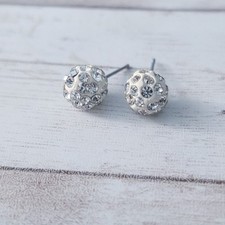 Stud earrings cream for sale  Danville