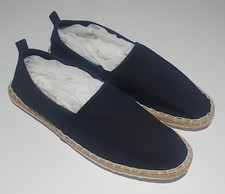 Mens black espadrilles for sale  LONDON