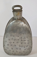 Garrafa de estanho vintage feita à mão Skurdal Tinn, usado comprar usado Garrafa de estanho vintage feita à mão Skurdal Tinn, usado comprar usado  Enviando para Brazil