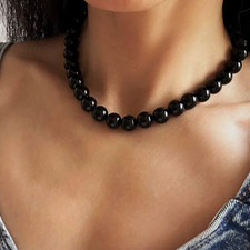 Collier perles onyx d'occasion  Bordeaux-