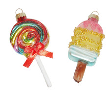 Glass christmas ornaments for sale  UK