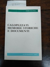 Calopezzati. memorie storiche usato Calopezzati. memorie storiche usato  Napoli