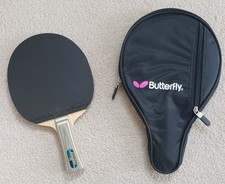 Usado, Antigo Japão Borboleta Viscaria FL Tênis de Mesa Ping Pong Raquete Paddle Case Carbono comprar usado  Enviando para Brazil