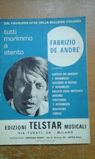 Spartito fabrizio andrè usato  Bosco Marengo
