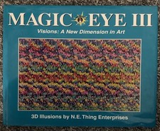 Magic Eye III, Visions: A New Dimension In Art- Livro de Ilusões 3D (1994) comprar usado  Enviando para Brazil