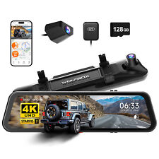 Usado, WOLFBOX G900Pro 12MP WiFi tela sensível ao toque espelho retrovisor painel câmera espelho inteligente comprar usado  Enviando para Brazil