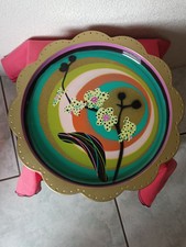 Plateau fleur vintage d'occasion  Roanne