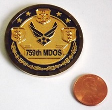 Moeda Desafio - USAF - 759º Esquadrão de Operações Médicas - Sucesso Total - 59º comprar usado  Enviando para Brazil