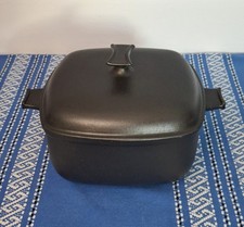 Vintage / Ancienne Cocotte / Faitout en Fonte Émaillée Noire FONTAGES FRANCE comprar usado  Enviando para Brazil