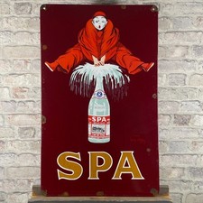 Spa enamel sign d'occasion  Expédié en Belgium