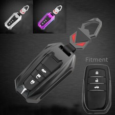 Capa chave de carro liga de zinco silicone para Toyota Hilux Highlander Camry RAV4 comprar usado  Enviando para Brazil