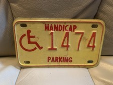 Placa de licença de estacionamento para deficientes comprar usado  Enviando para Brazil