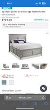 gray bed sized queen frame for sale gray bed sized queen frame for sale Canton