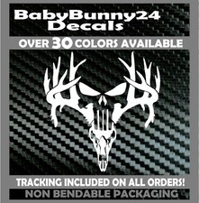 Adesivo de vinil Punisher Deer Skull Hunter carro caminhão van chifres de taco chifres, usado comprar usado  Enviando para Brazil