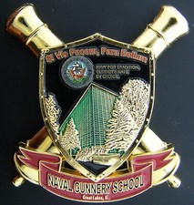 Moeda desafio escola artilheira naval companheiro Great Lakes, usado comprar usado  Enviando para Brazil