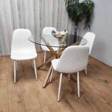 Round glass dining for sale  HARROW