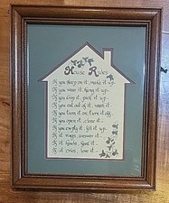 House rules framed for sale  Stuarts Draft