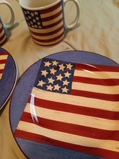 Patriotic salad plates for sale  Salina