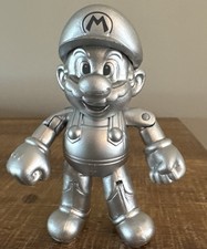 Boneco de brinquedo Nintendo Metal Mario Super Mario Bros prata 4" 2015 Jakks Pacific comprar usado  Enviando para Brazil