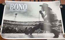 Pôster Vintage Bono U2 1987 Impresso Na Inglaterra Em Excelente 54" X 38" Raro comprar usado  Enviando para Brazil