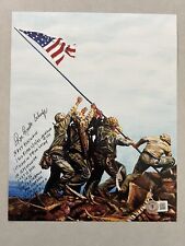 Foto autografada assinada por Ron Scharfe 8x10 Beckett BAS CERTIFICADO DE AUTENTICIDADE Iwo Jima MOH EUA Rara comprar usado  Enviando para Brazil