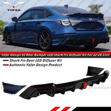 Difusor traseiro LED + respingos de canto para 2025-26 Honda Civic Sedan Yofer Blue Lagoon comprar usado Difusor traseiro LED + respingos de canto para 2025-26 Honda Civic Sedan Yofer Blue Lagoon comprar usado  Enviando para Brazil