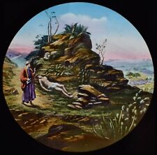 Lanterna mágica Slide O BOM SAMARITANO E VIAJANTE C1900 ILUSTRAÇÃO RELIGIÃO comprar usado  Enviando para Brazil