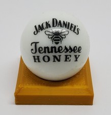 Logotipo de vidro Jack Daniels Tennessee mel 1" mármore com suporte, usado comprar usado  Enviando para Brazil