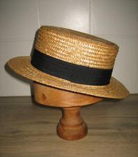 Ancien chapeau canotier d'occasion  Neuville-aux-Bois