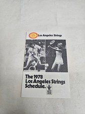 Programação de bolso de tênis ES25 Los Angeles Strings 1978 WTT - Brentwood Savings, usado comprar usado  Enviando para Brazil