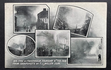 Postcard big fire for sale  NORWICH