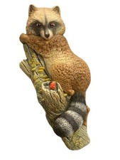 Vintage Bossons RACOON Kreda Figurka ścienna Ozdobna dekoracja Dzika przyroda Nowa w pudełku na sprzedaż  Wysyłka do Poland