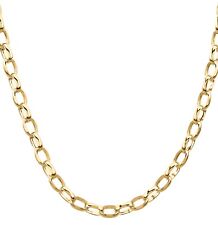 Usado, Colar de corrente oval de ouro amarelo 9 quilates 20 polegadas Belcher - 3,5 mm de largura comprar usado  Enviando para Brazil