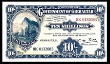 # # # Banknote Gibraltar 10 Shilingis 1934 UNC (offizieller Nachdruck) # # # comprar usado  Enviando para Brazil