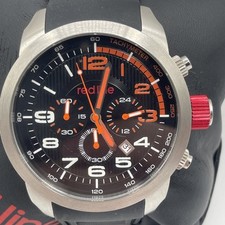 Relógio analógico de quartzo masculino Red Line mostrador taquímetro data laranja tom preto 44mm, usado comprar usado  Enviando para Brazil