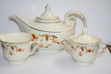 gold tea autumn set for sale  Crofton