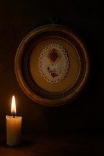 Antico scapolare cuore usato  Valgreghentino