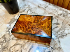 Caixa organizadora de madeira Burl lembrança caixa de presente decorativa comprar usado  Enviando para Brazil